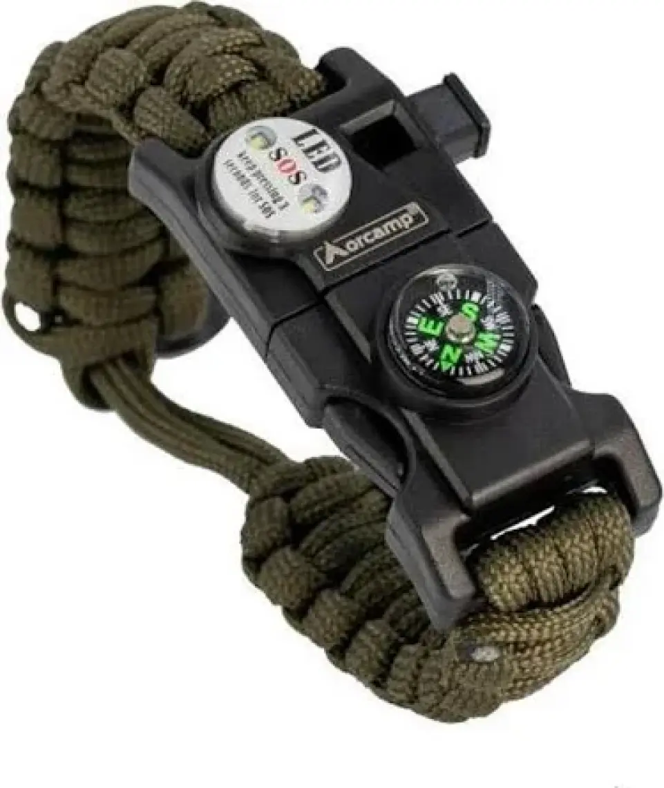 Orcamp Paracord Hayatta Kalma Bilekliği
