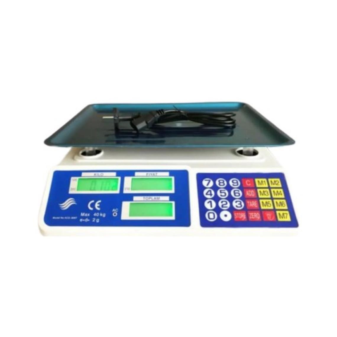 Bozyel Elektronik Krom Kefeli Terazi 40 kg