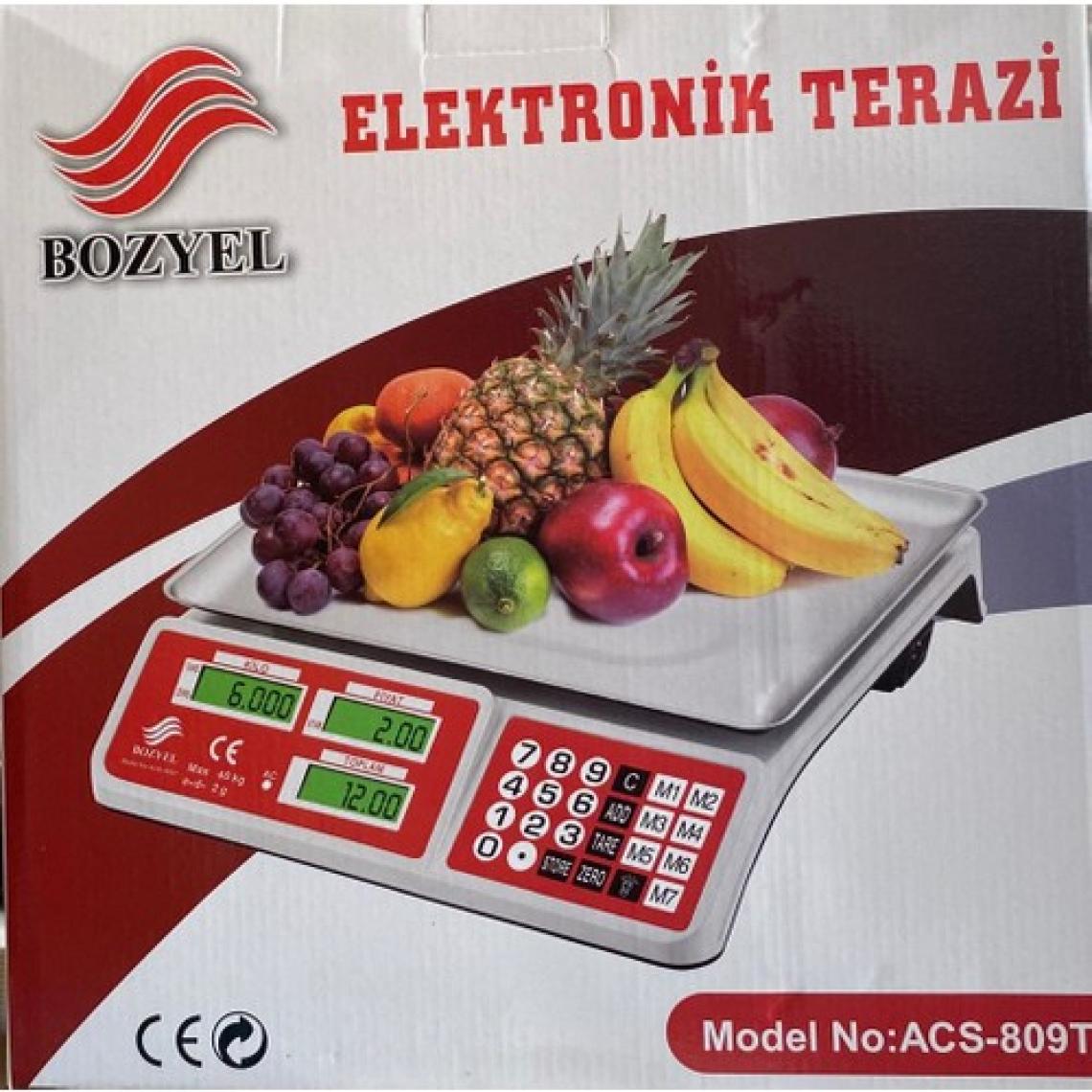 Bozyel Elektronik Krom Kefeli Terazi 40 kg