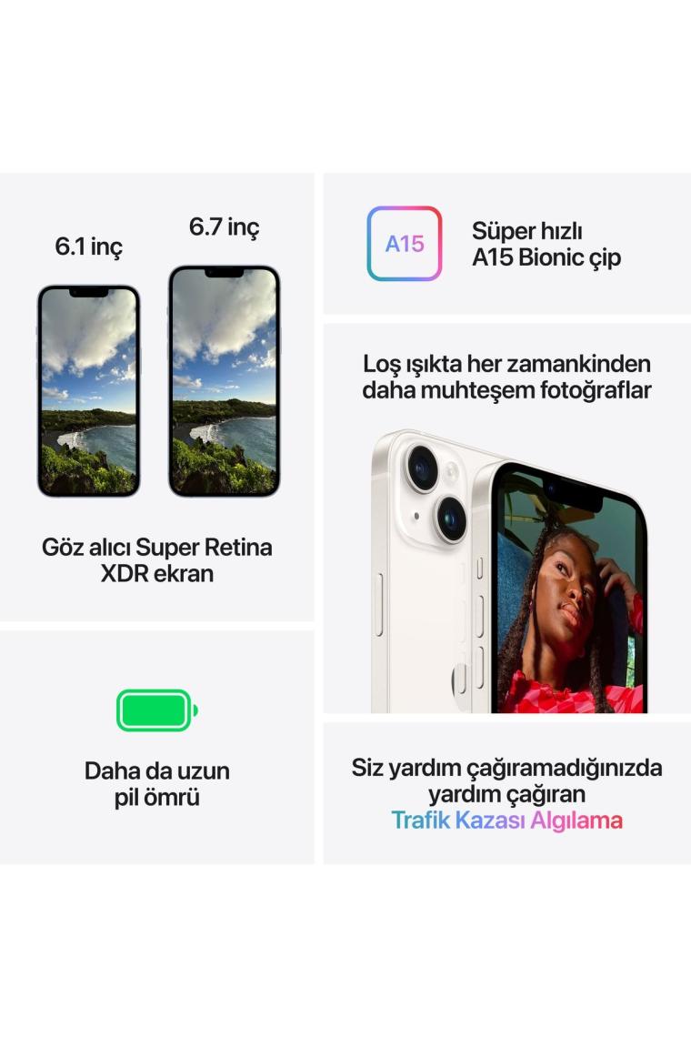 iPhone 14 512 GB Beyaz