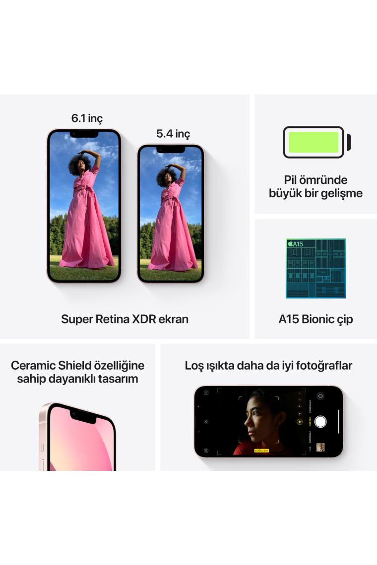 iPhone 13 128 GB Pembe