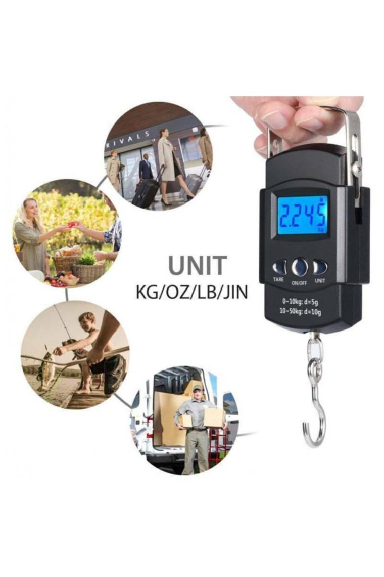 Portable Dijital El Tartısı Kantarı Mini Tartı Pilli Elektronik Tartı 50 kg Hassas Kantar