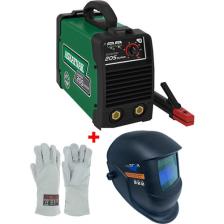 Askaynak 205 Inverter Kaynak Makinası 180  + Maxstar Kaynak Maskesi + Starline Kaynak Eldiveni