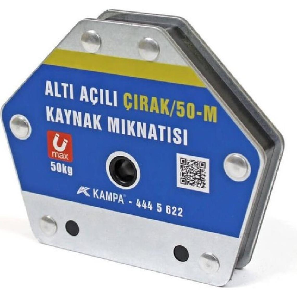 Kampa ÇIRAK/50M Manyetik Kaynak Gönyesi 2 Adet 6 Açılı, 50 Kğ Kaynak Tutucu Mıknatıs