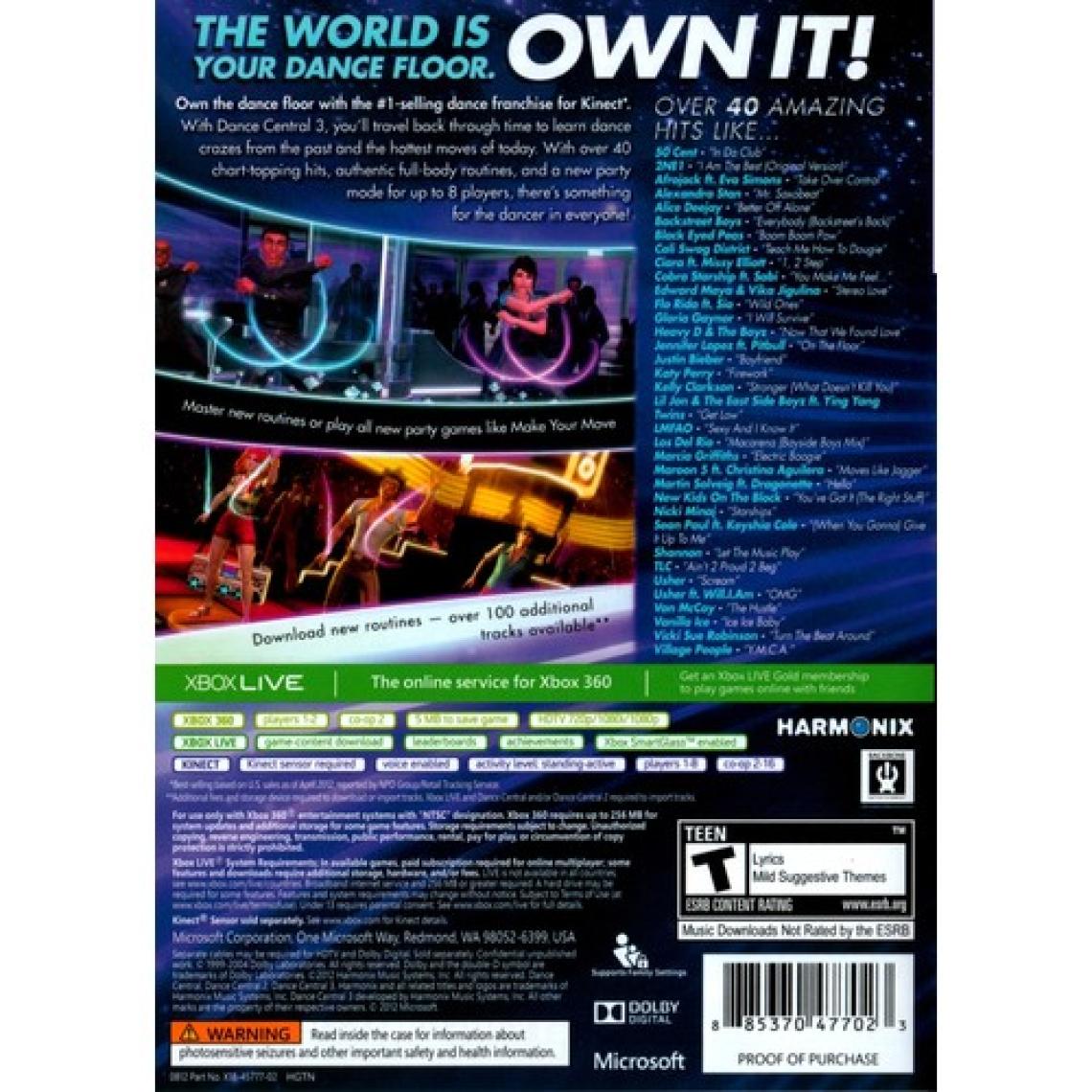Ay Teknoloji Dance Central 3 Xbox 360 Oyun