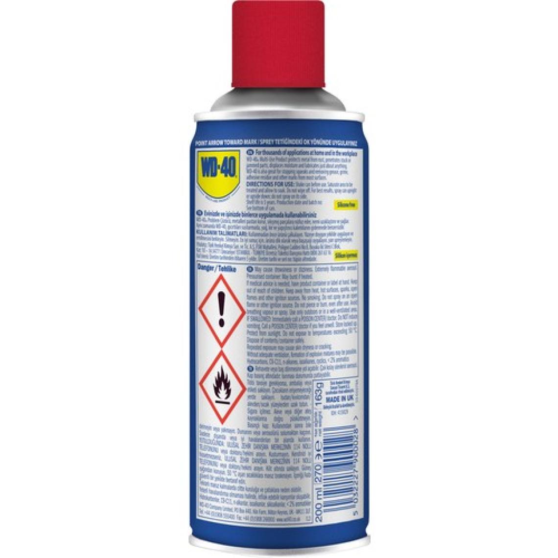 WD-40 Yağlayıcı ve Pas Sökücü 200 ml