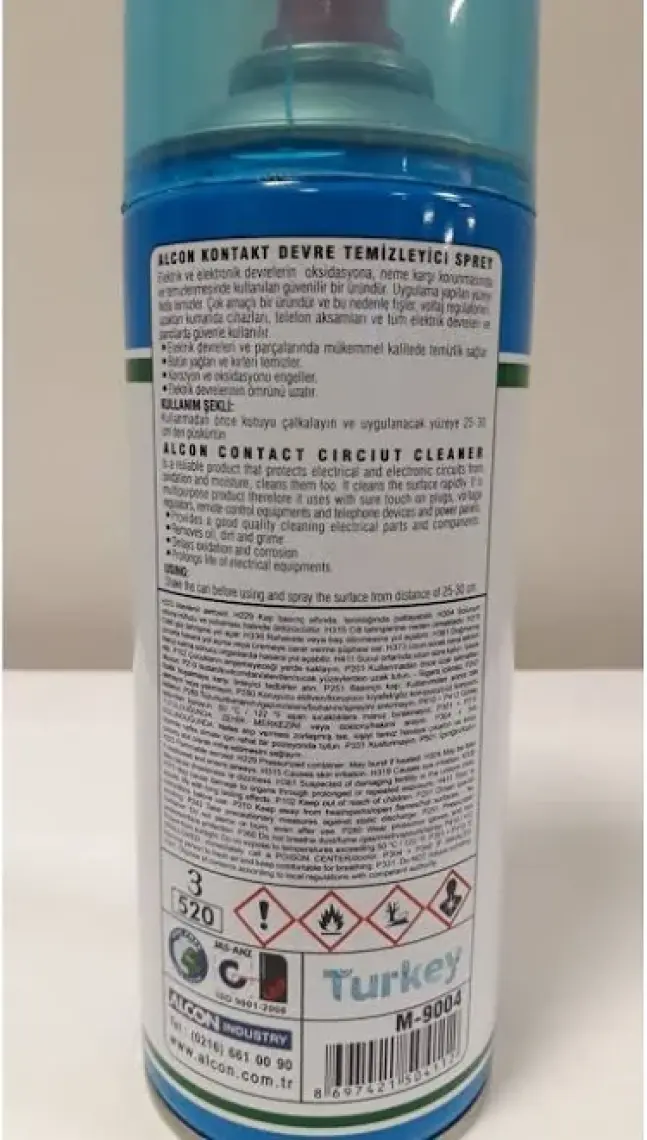 Alcon Kontakt Devre Temizleyici Sprey (Yağsız) 400 Ml. 9004
