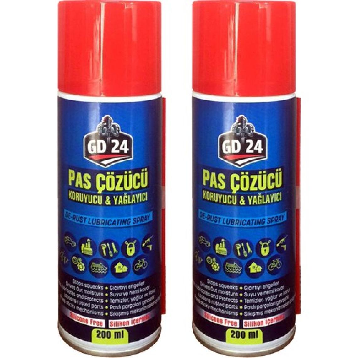 GD24 Pas Çözücü Yağlayıcı 2 Adet – 200 ml
