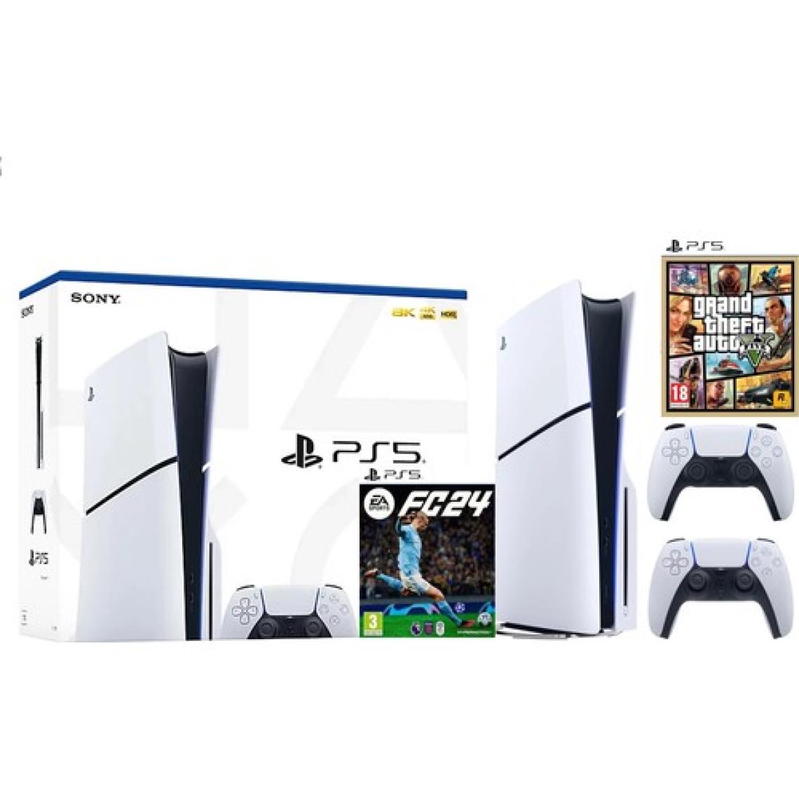 Sony Playstation 5 Slim İthalatçı Garantili + Dualsense + Fc 24 + Gta 5