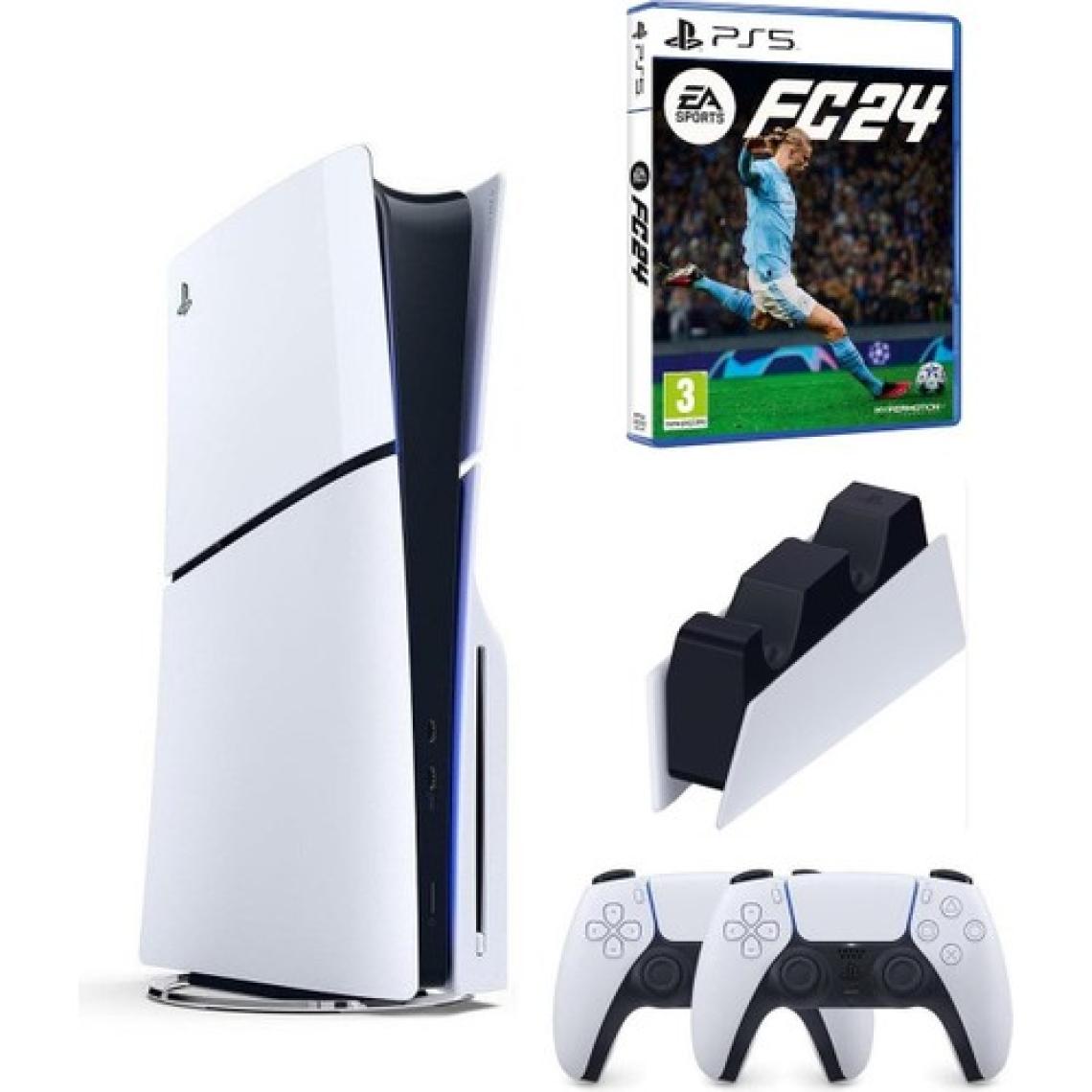 Sony Playstation 5 Slim + 2.Dualsense + Şarj İstasyonu + Fifa Fc 24