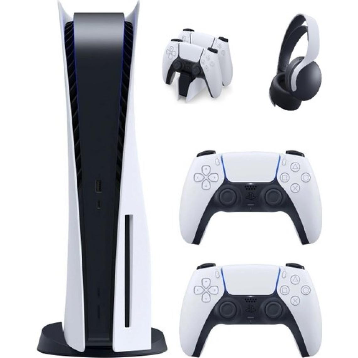 Sony Playstation 5 + 2.Dualsense + PS5 Pulse 3D + PS5 Şarj İstasyonu