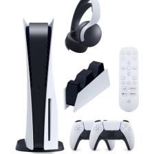 Sony Playstation 5 + 2.Dualsense + PS5 3D Pulse Kulaklık + PS5 Şarj İstasyonu + PS5 Media Kumandası