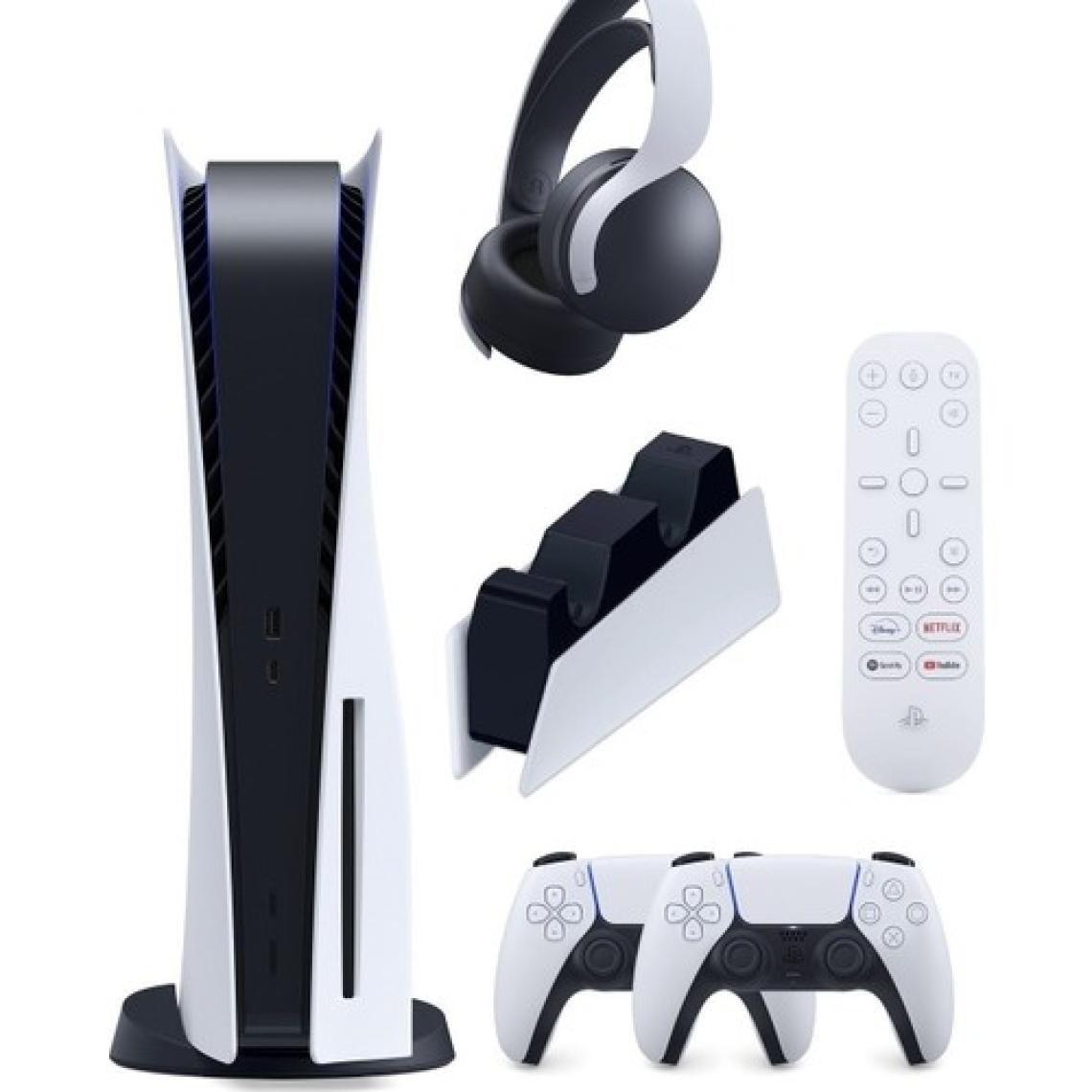 Sony Playstation 5 + 2.Dualsense + PS5 3D Pulse Kulaklık + PS5 Şarj İstasyonu + PS5 Media Kumandası