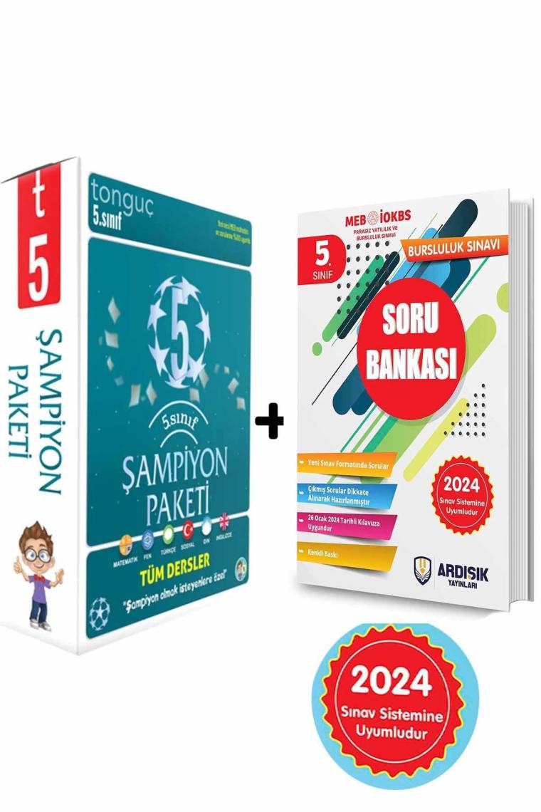 5. Sınıf Şampiyon Paketi 2024 Bursluluk Soru Bankası