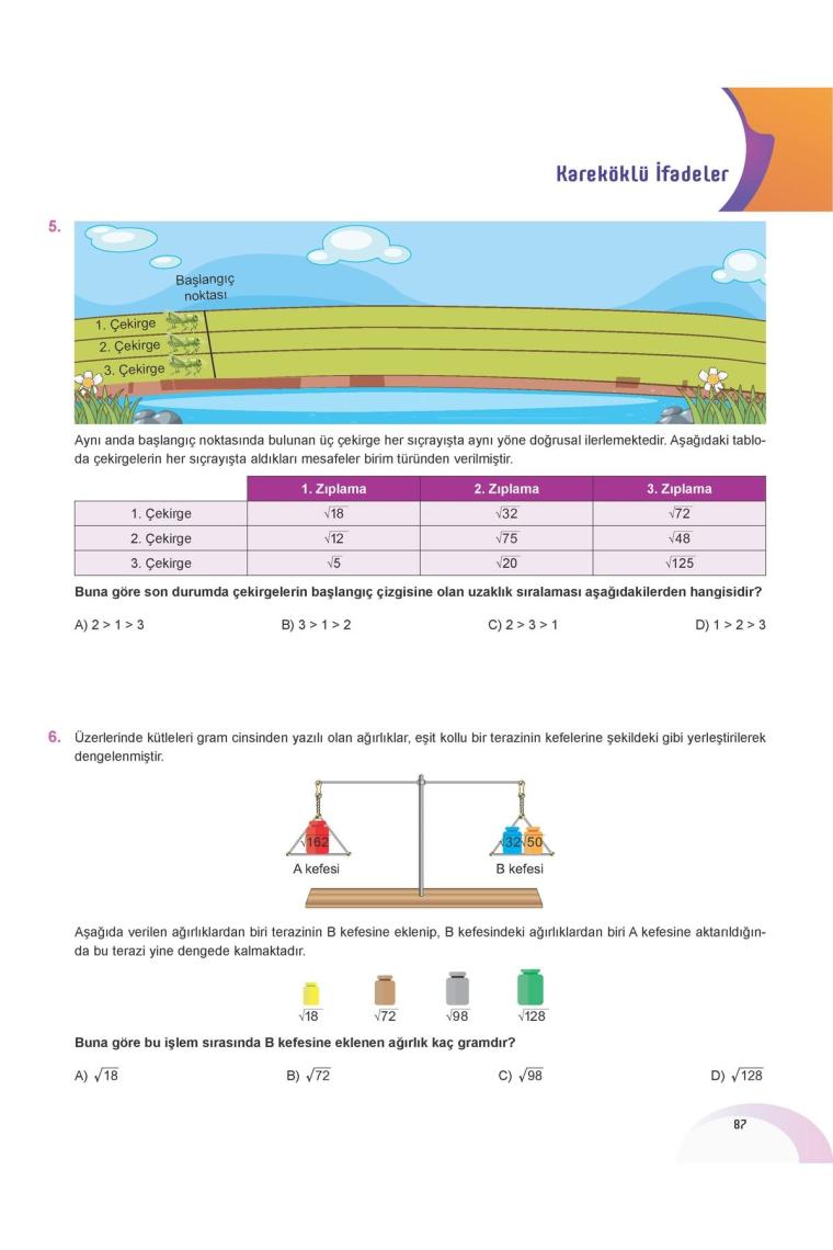 8. Sınıf Tam Matematik 3 Teknik Analiz Modülleri & Kareköklü Sayılar Serkan Akça
