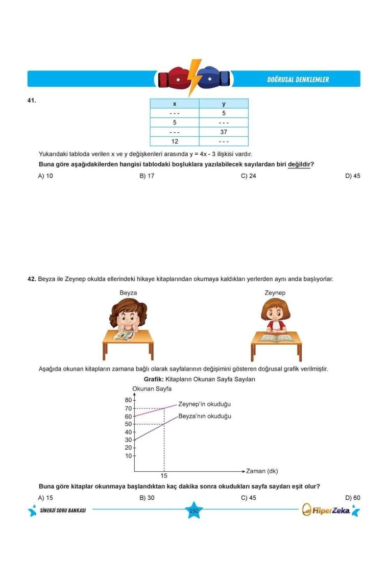 8. Sınıf Matematik Sinerji Soru Bankası