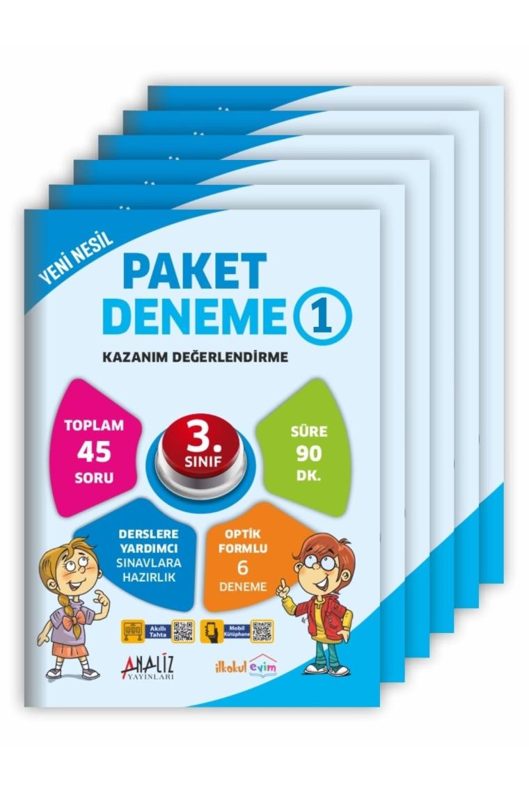 3.sınıf Yeni Nesil Paket Deneme 6'lı