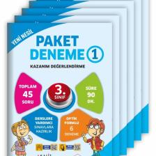 3.sınıf Yeni Nesil Paket Deneme 6'lı