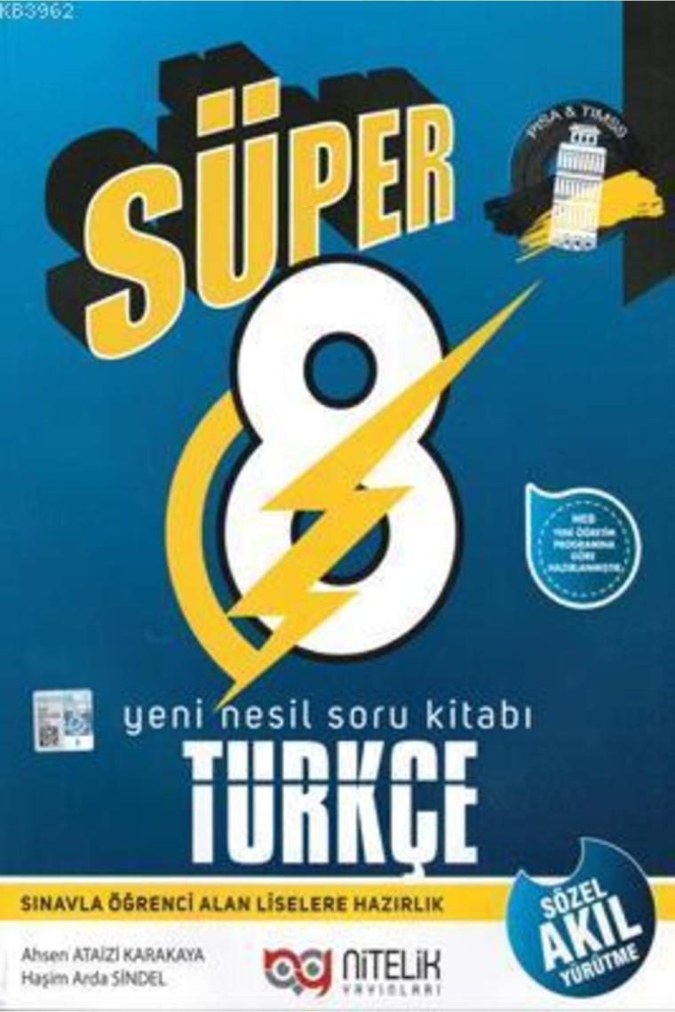 Süper 8. Sınıf Türkçe Yeni Nesil Soru Kitabı