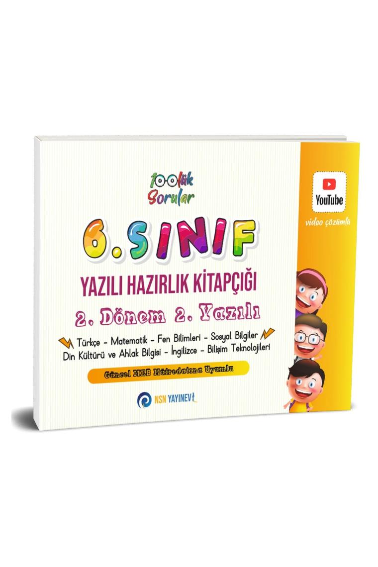 6. Sınıf Yazılı Hazırlık Kitapçığı 2. Dönem 2. Yazılı - Yüzlük Sorular