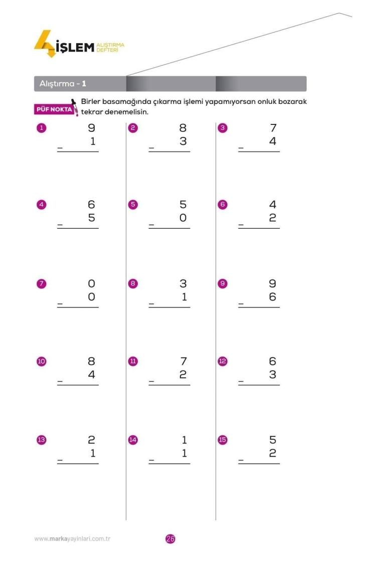 Tüm Ösym Ve Meb Sınavları Için 4 Işlem Antrenmanlarla Matematik Alıştırma Defteri