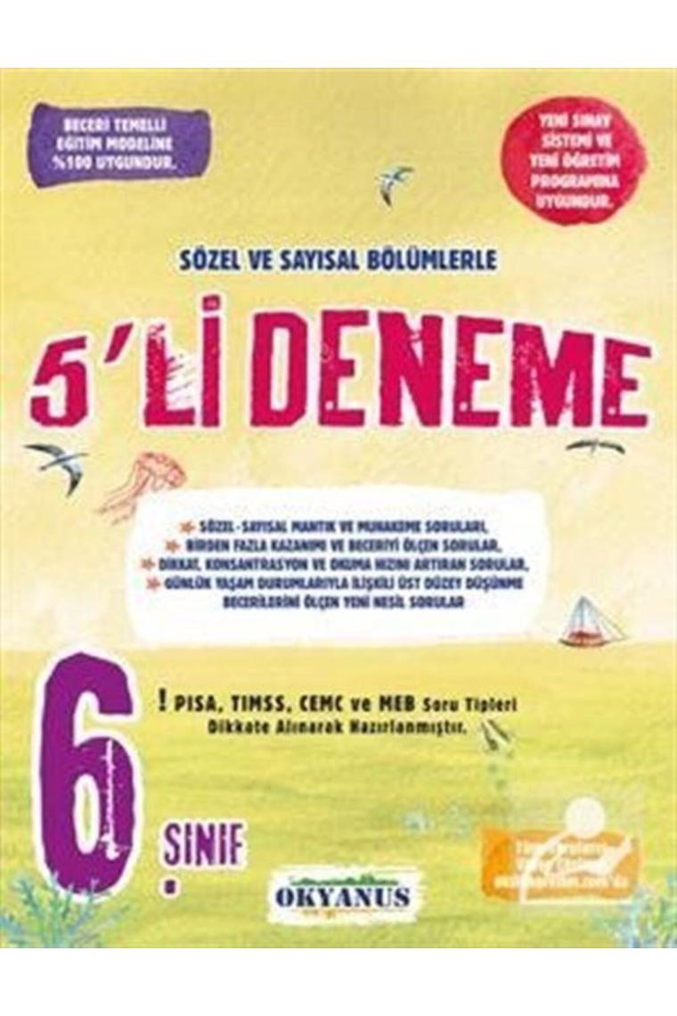 6.sınıf Paket 5 Li Deneme Okyanus