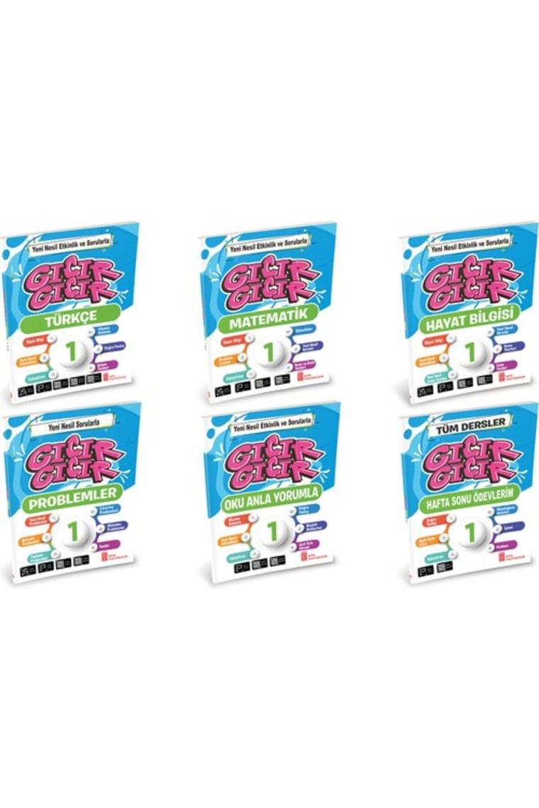 1. Sınıf Gıcır Gıcır 6'lı Set (türkçe-matematik-haya Bilgisi-problemler-oku Anla Yorumla-hafta Sonu