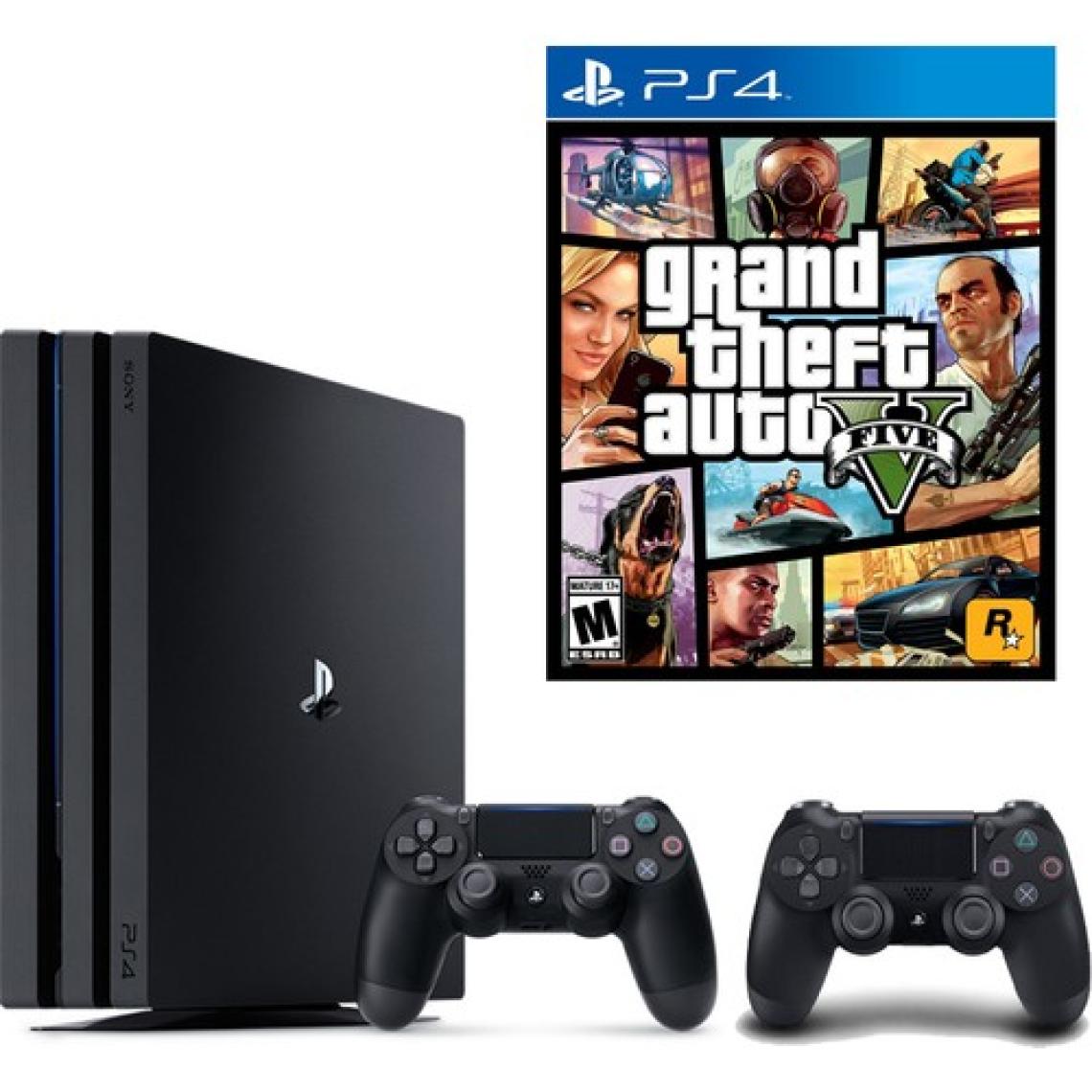 Sony Playstation 4 Pro 1 Tb  + 2. Kol + Gta 5
