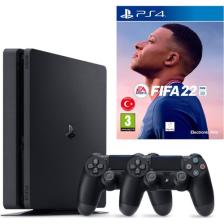 Sony Playstation 4 Slim + 2.Dualshock + Ps4 Fifa 22