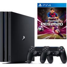 Sony Playstation 4 Pro 1 TB Oyun Konsolu + Ps4 Pes 2020 + 2. Ps4 Kol