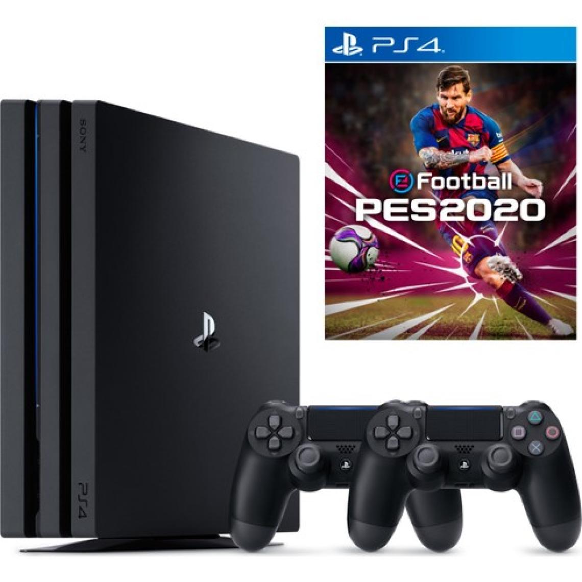 Sony Playstation 4 Pro 1 TB Oyun Konsolu + Ps4 Pes 2020 + 2. Ps4 Kol