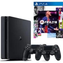 Sony Playstation 4 Slim 1 TB+ 2.Dualshock + Ps4 Fifa 2021