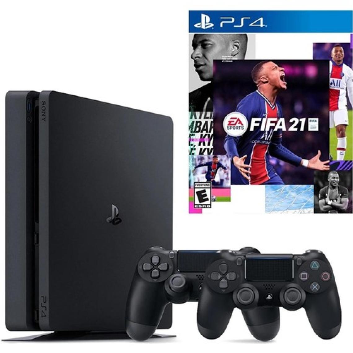 Sony Playstation 4 Slim 1 TB+ 2.Dualshock + Ps4 Fifa 2021