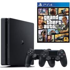 Sony Playstation 4 Slim + 2.Dualshock + Ps4 Gta 5