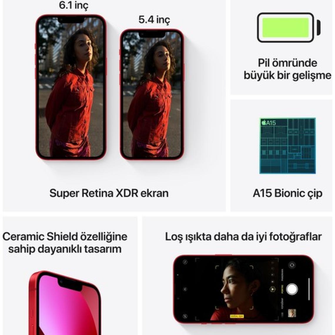 iPhone 13 128 GB Kırmızı