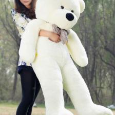 Kuki Oyuncak 160cm Beyaz Dev Peluş Ayı