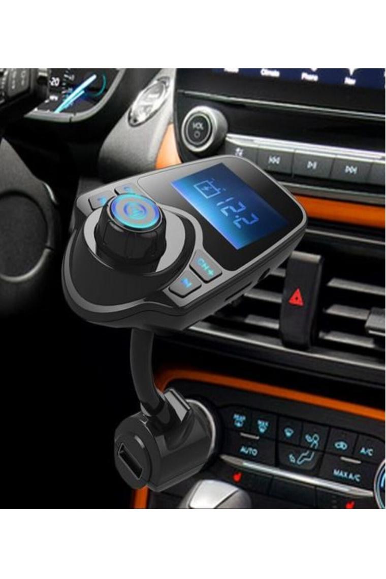 Kingboss T10 Bluetooth Araç Kiti USB Sd Kart Girişli Transmitter Aux Fm Mp3 Çalar Fonksiyonlu