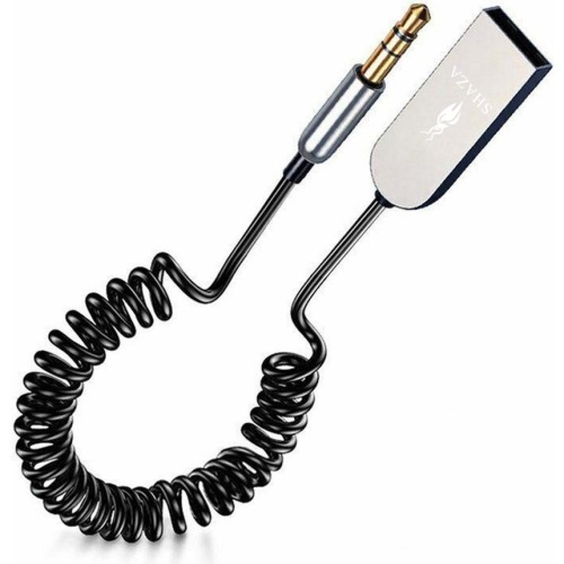 Shaza USB Wireless Bluetooth Araç Kiti Hifi Stereo Ses Alıcısı Aux 3.5mm Jack Adaptörü Bluetooth 5.0
