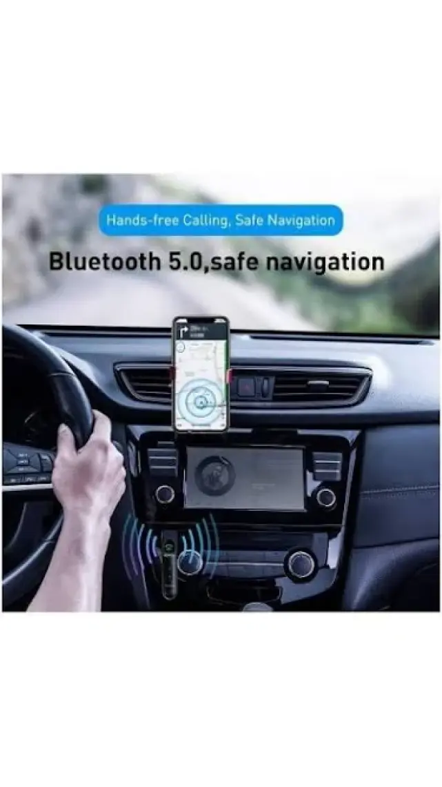 Baseus Wireless Bluetooth 5.0 3.5mm Jack Aux Araç Ses Aktarım Kiti Adeptör Wxqy-01