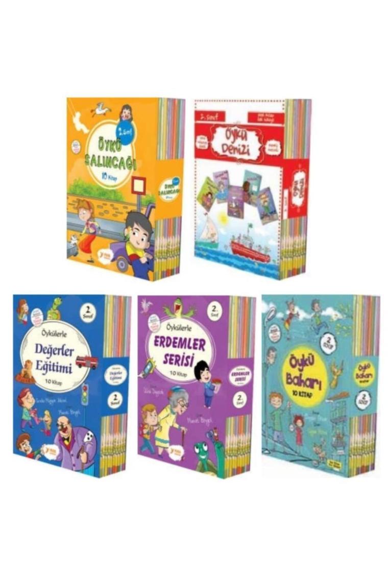 Yuva 2. Sınıf Hikaye Seti 5 Kutu 50 Kitap