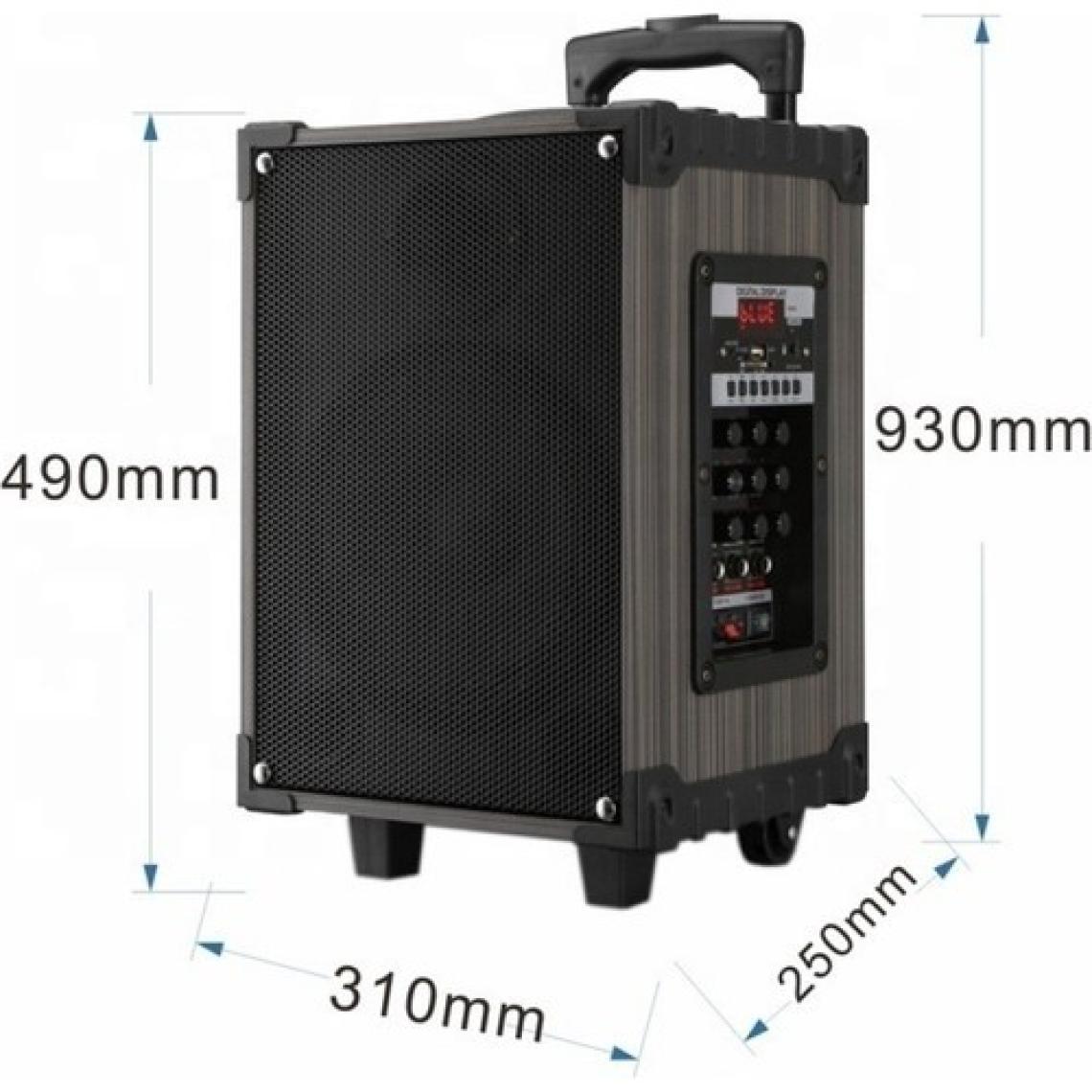 Ultratekno LT-910 Süper Bass Kumandalı Şarjlı Çift Mikrofonlu Hoparlör Sistemi Taşınabilir Amfi