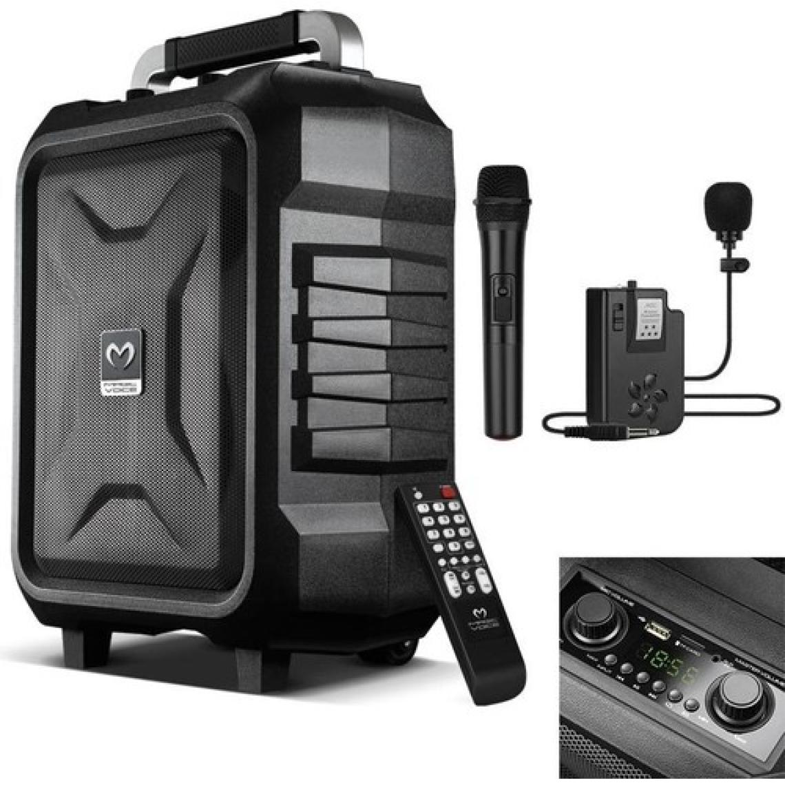 Magicvoice MV-2015 Max 300W USB-SD-BT Siyah 1E-1Y Mikrofonlu Aktif Hoparlör