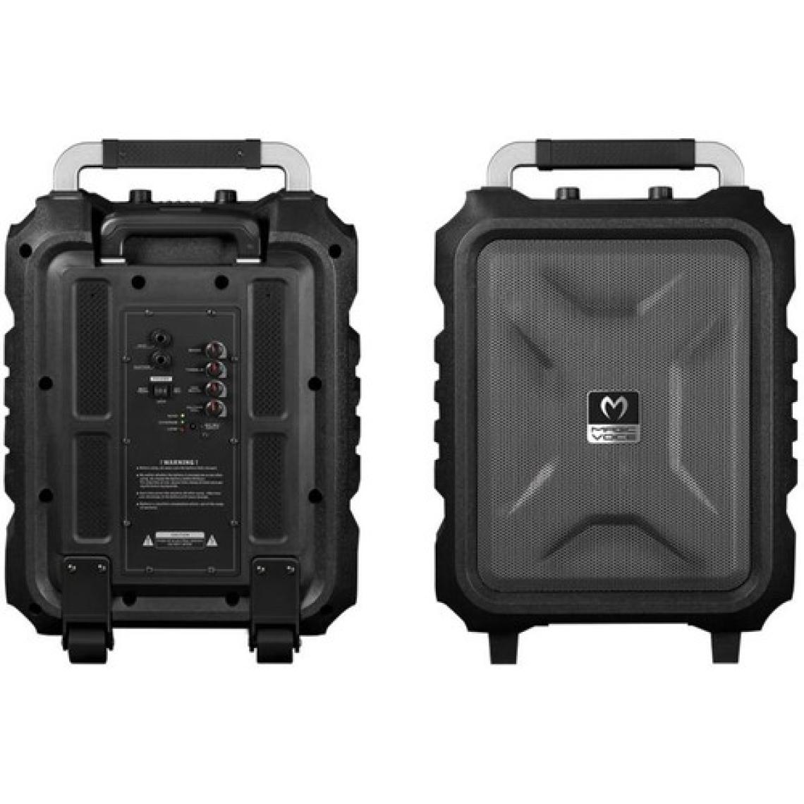 Magicvoice MV-2015 Max 300W USB-SD-BT Siyah 1E-1Y Mikrofonlu Aktif Hoparlör
