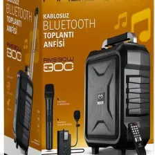Magicvoice MV-2015 Max 300W USB-SD-BT Siyah 1E-1Y Mikrofonlu Aktif Hoparlör