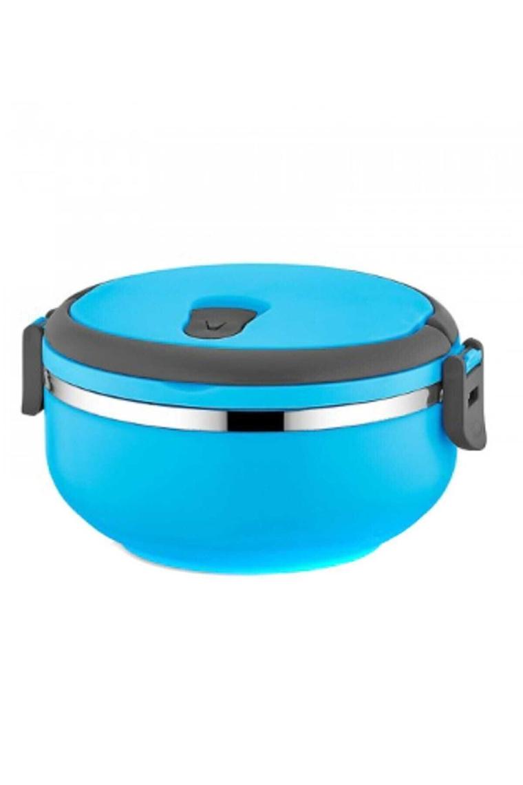 Freshbox Tek Katlı 0.75 lt Sızdırmaz Yemek Termosu Sefer Tası Mavi