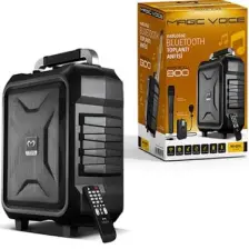 Magicvoice MV-2015 Max 300W USB-SD-BT Siyah 1E-1Y Mikrofonlu Aktif Hoparlör
