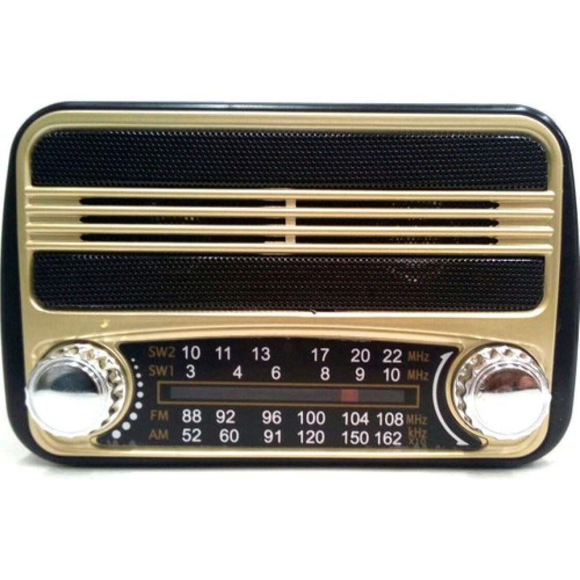 Everton Şarjlı Nostaljik Retro Küçük Mini Radyo Müzik Mp3 Çalar Usb Tf Vt3077