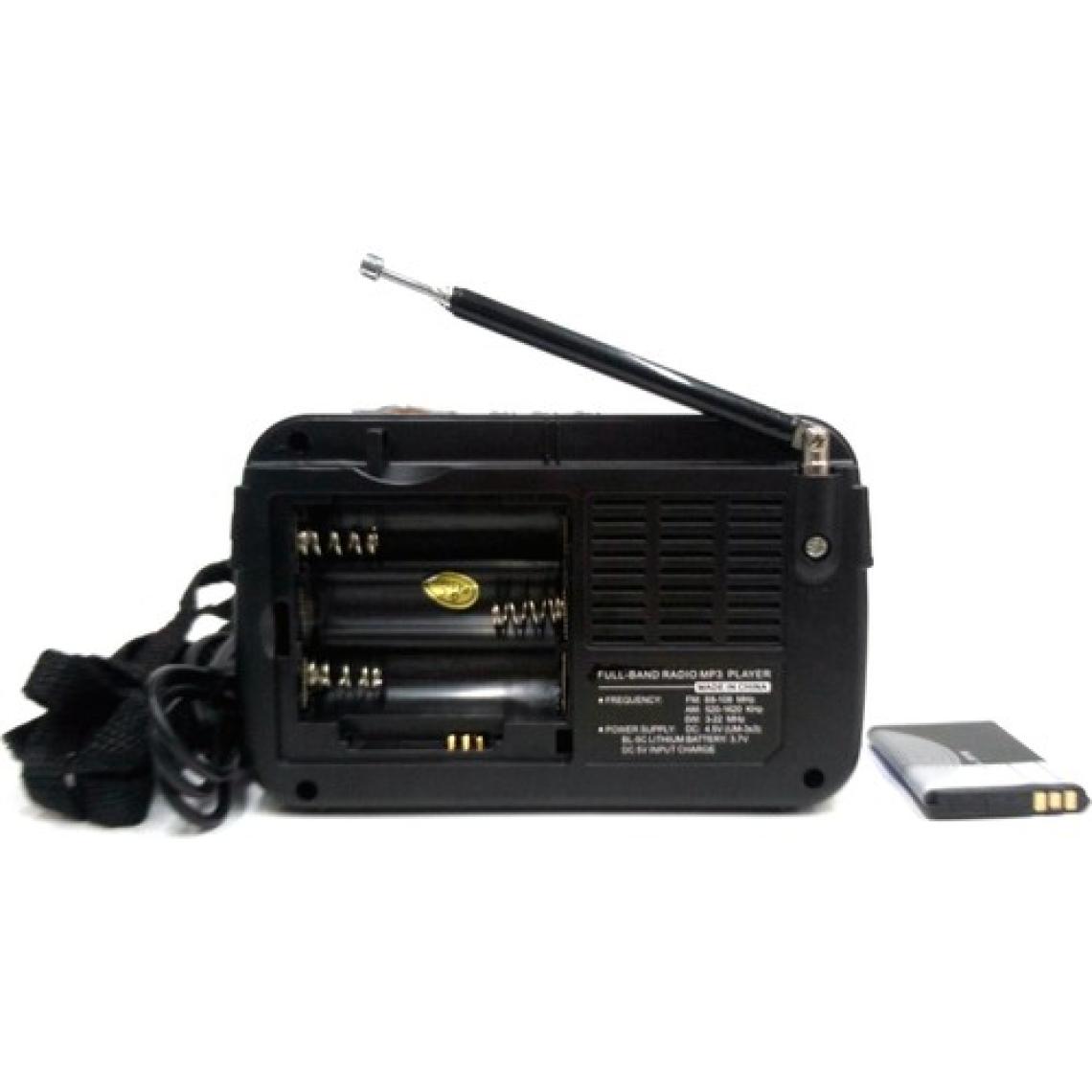 Everton Şarjlı Nostaljik Retro Küçük Mini Radyo Müzik Mp3 Çalar Usb Tf Vt3077