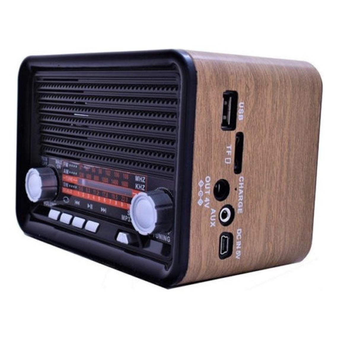 Nns NS-1537BT Şarjlı Nostaljik Radyo