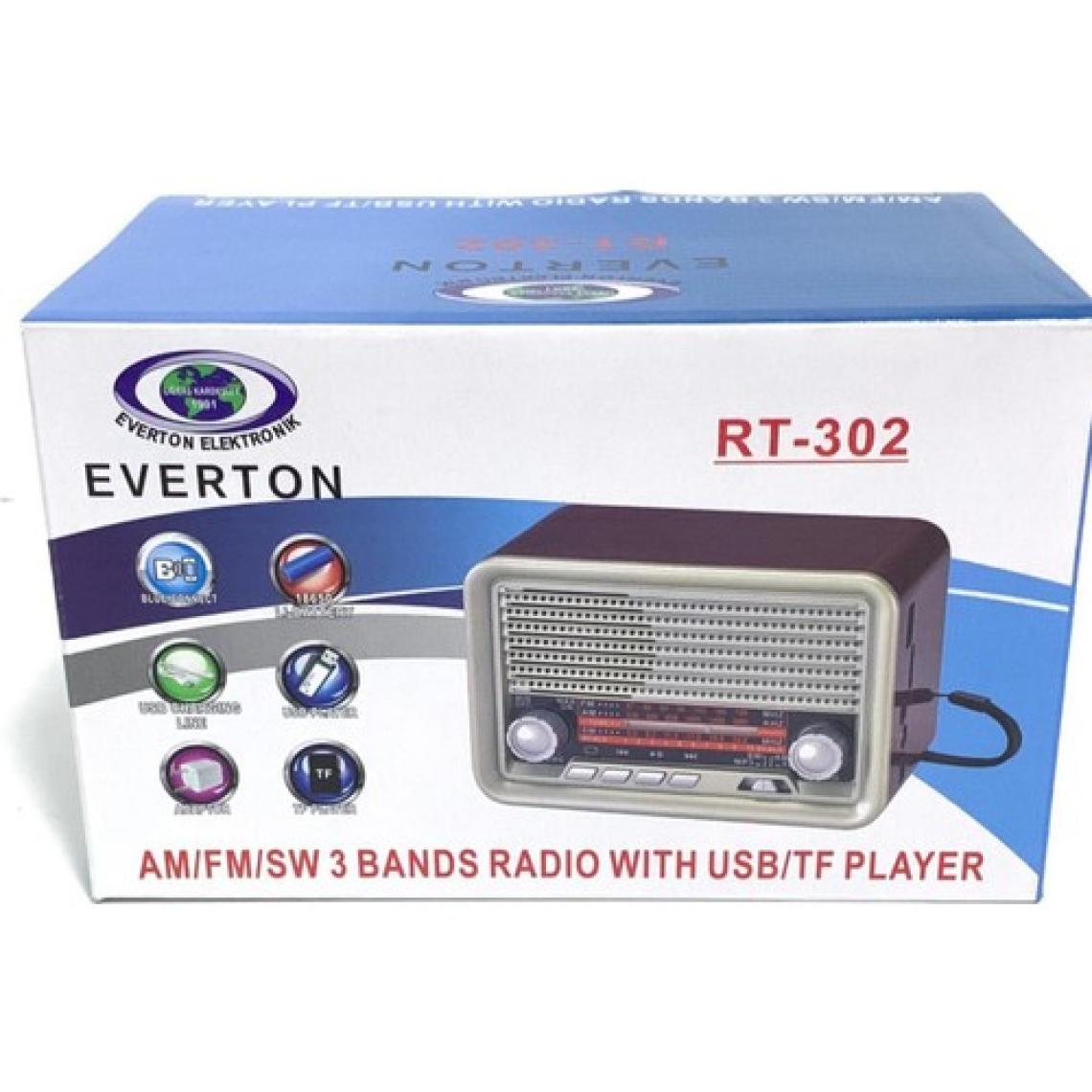 Everton Rt-302 Bluetooth Usb/Sd/Fm/Aux Nostalji Müzik Kutusu